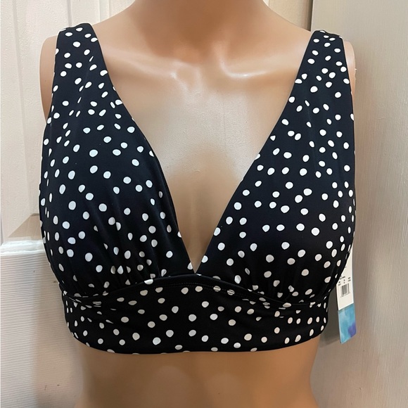 Beach Betty Other - NWT Beach Betty Bikini Top Black and white polka dots top